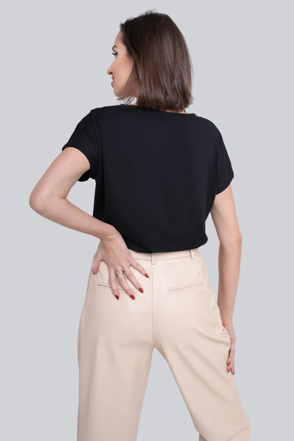 T-shirt Miss Feminine Black - Image 3