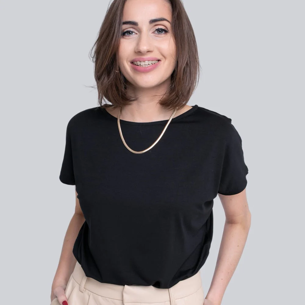T-shirt Miss Feminine Black - Image 7