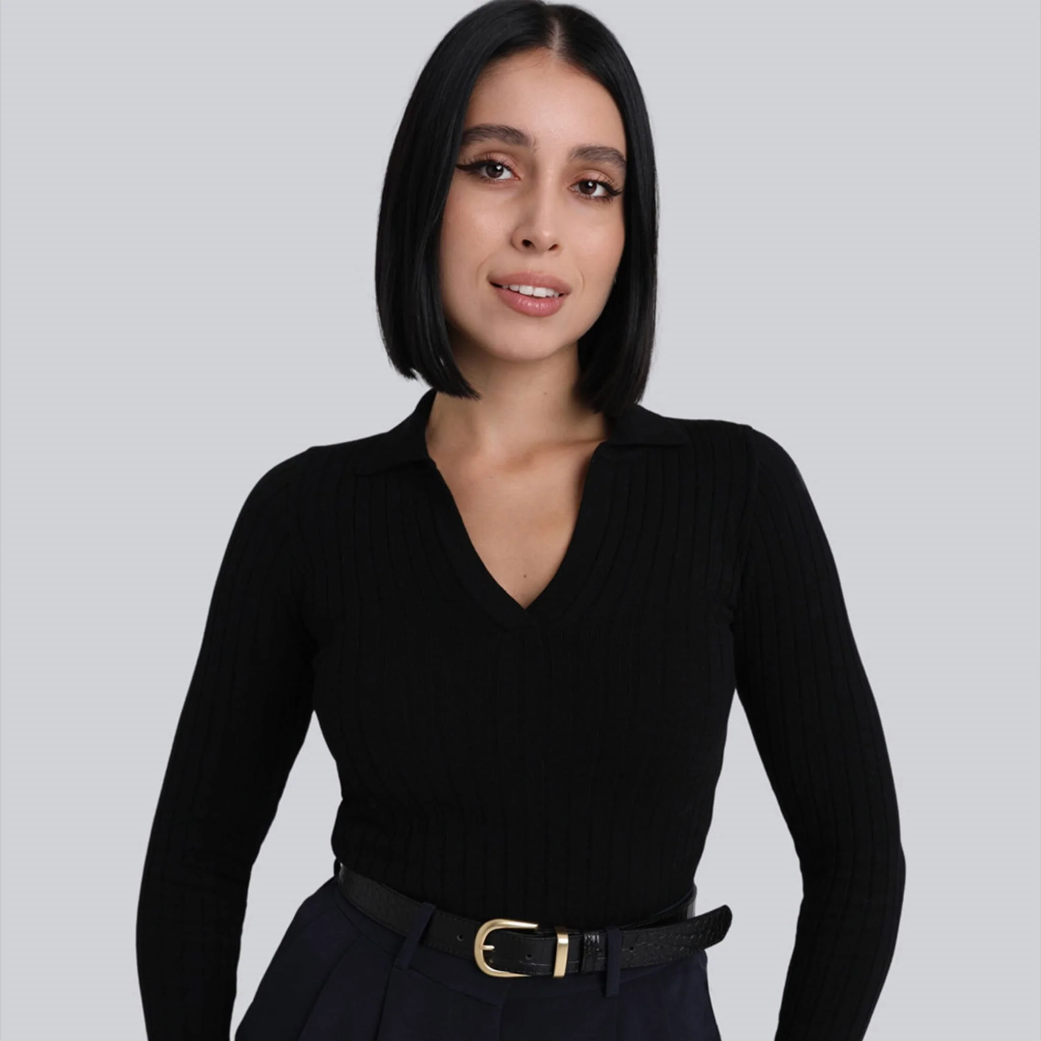 Longsleeve Miss Polo Black - Image 8