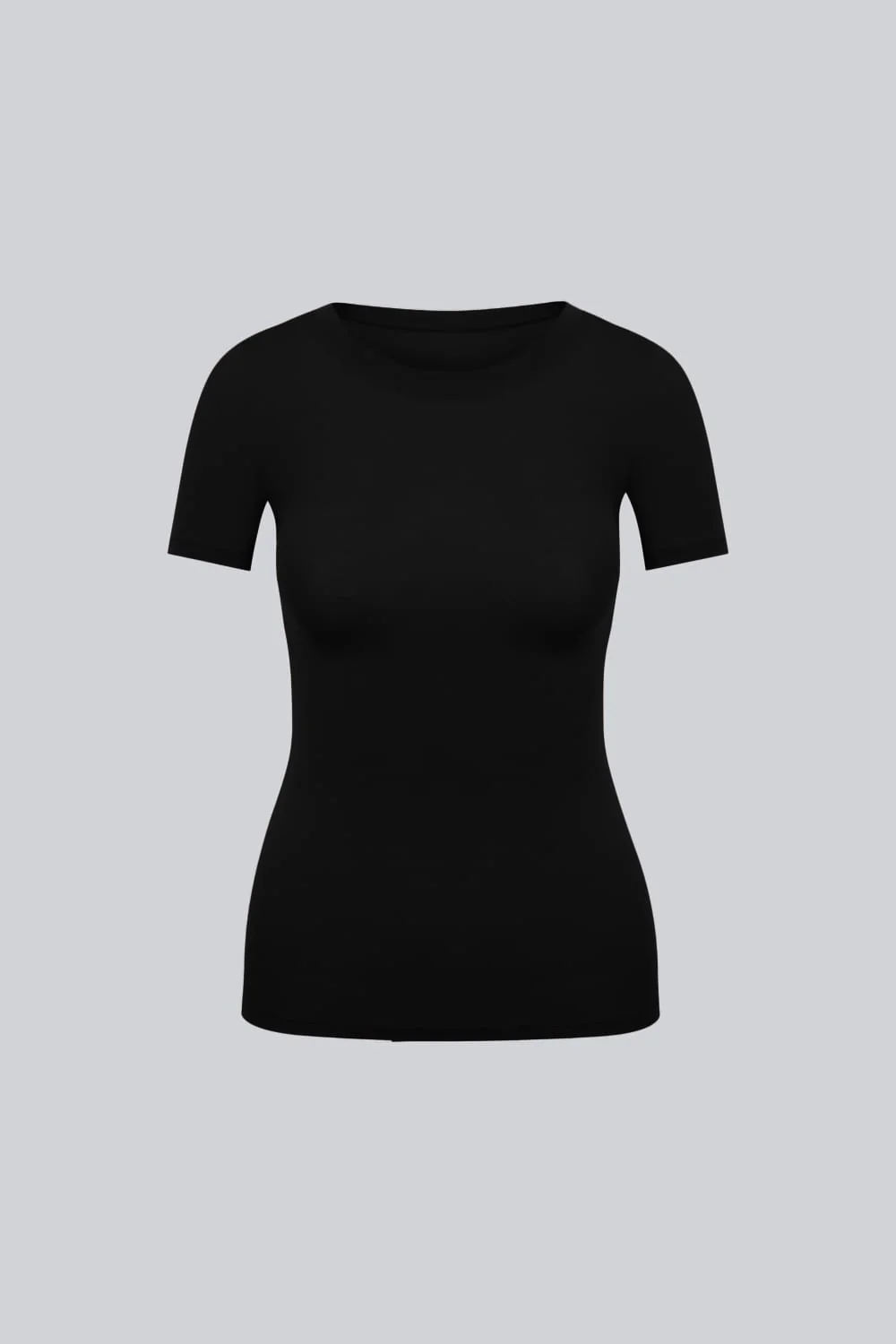 T-shirt Miss invisible C-neck Black - Image 2