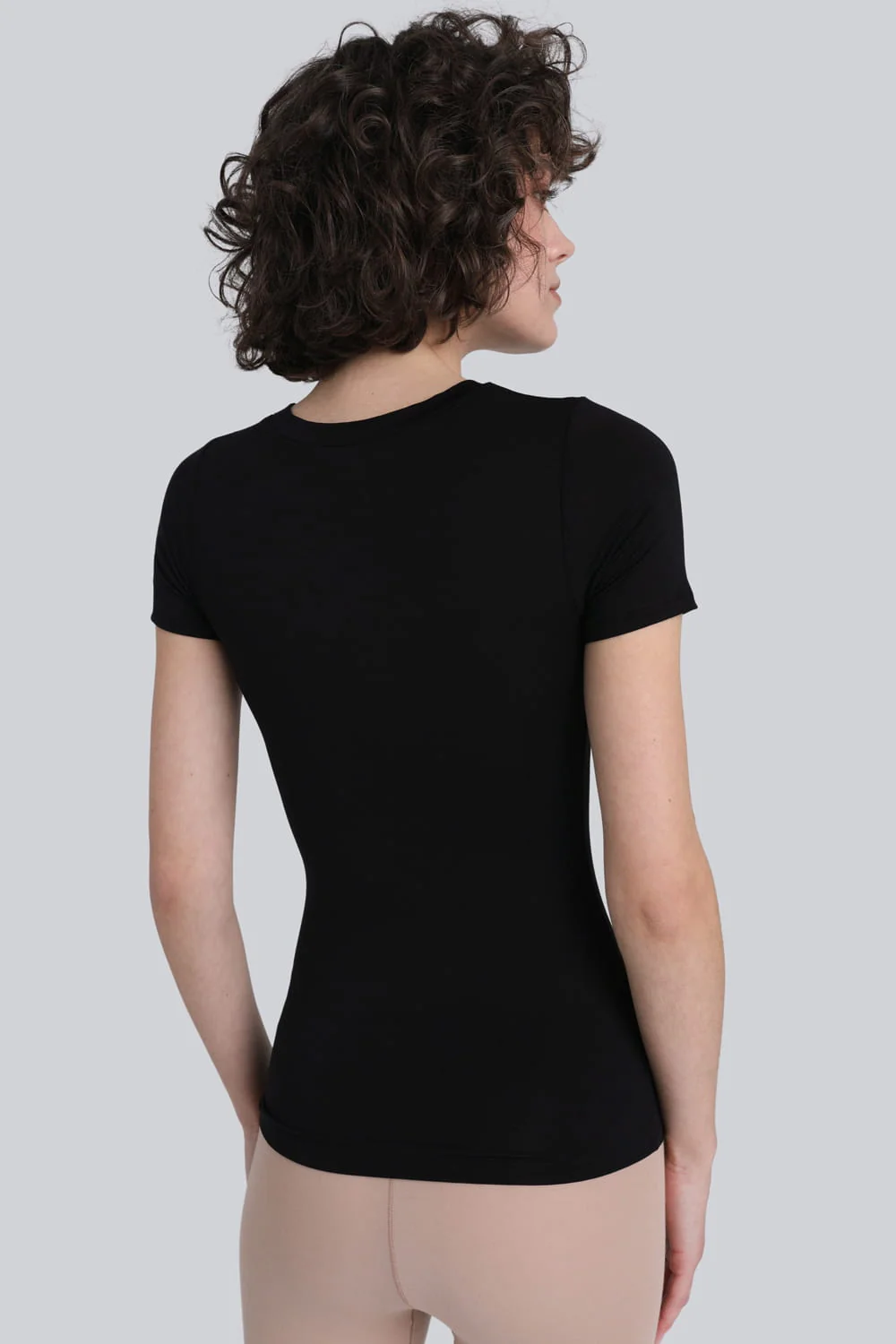 T-shirt Miss invisible C-neck Black - Image 3