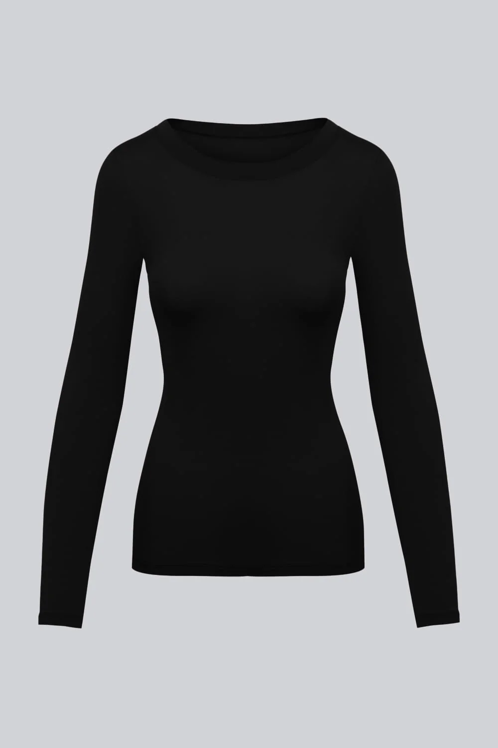 Longsleeve Miss Invisible C-neck Black - Image 2