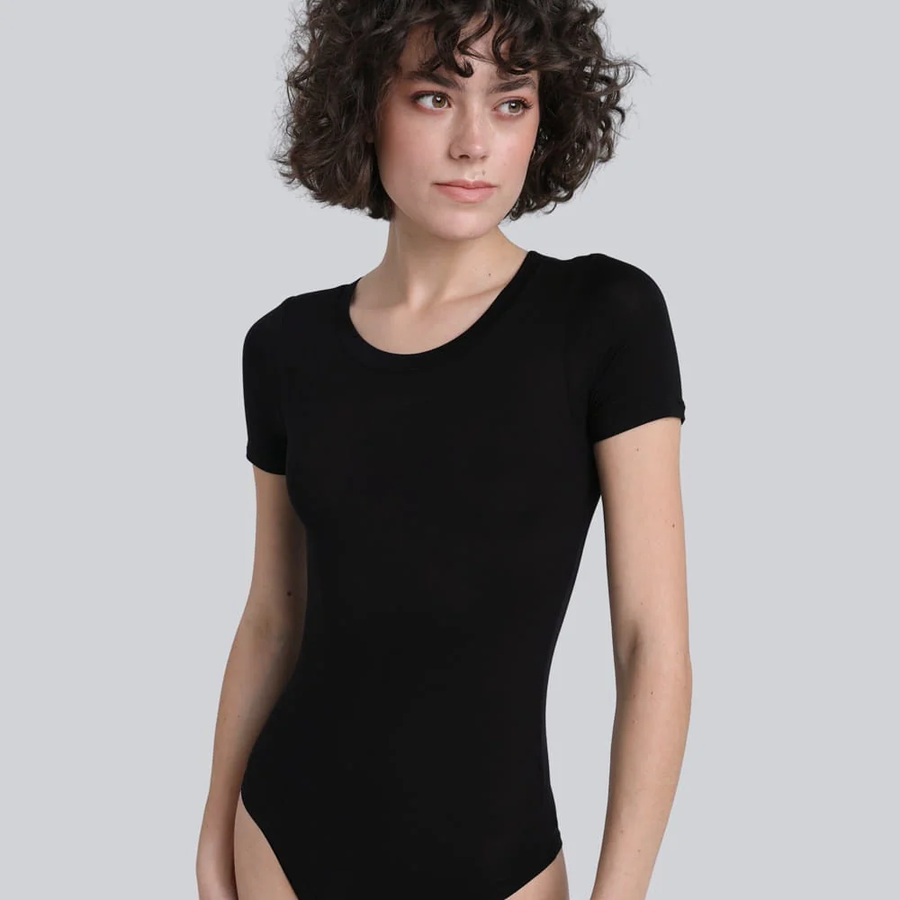 Body Miss Invisible Shortsleeve C-neck Black - Image 8