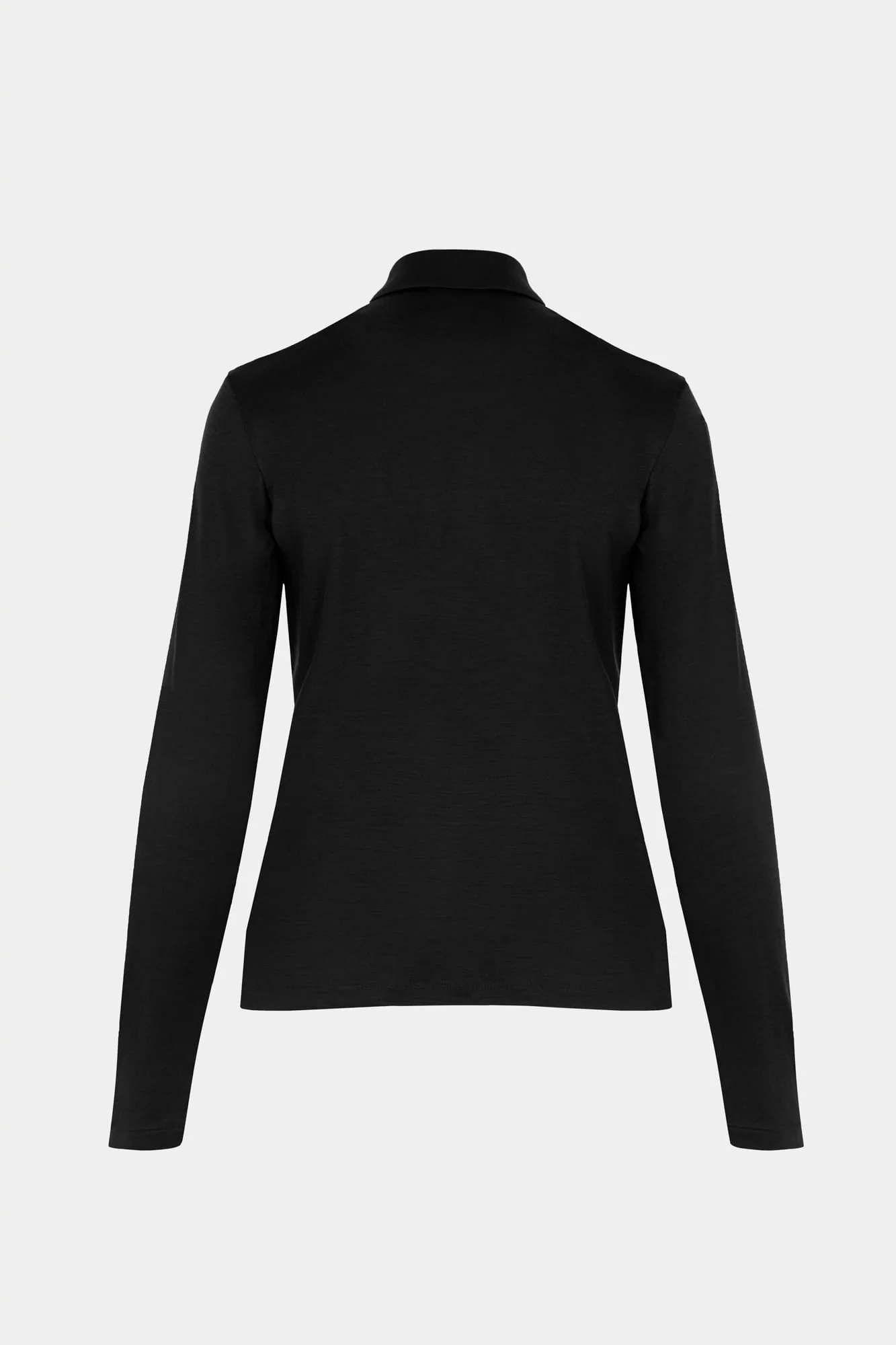 Longsleeve Polo Miss Merino Black - Image 5
