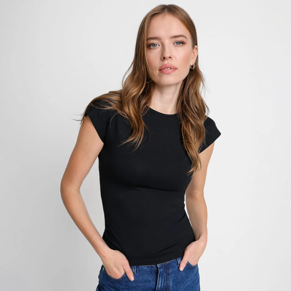 T-shirt Miss Sleek Black - Image 7
