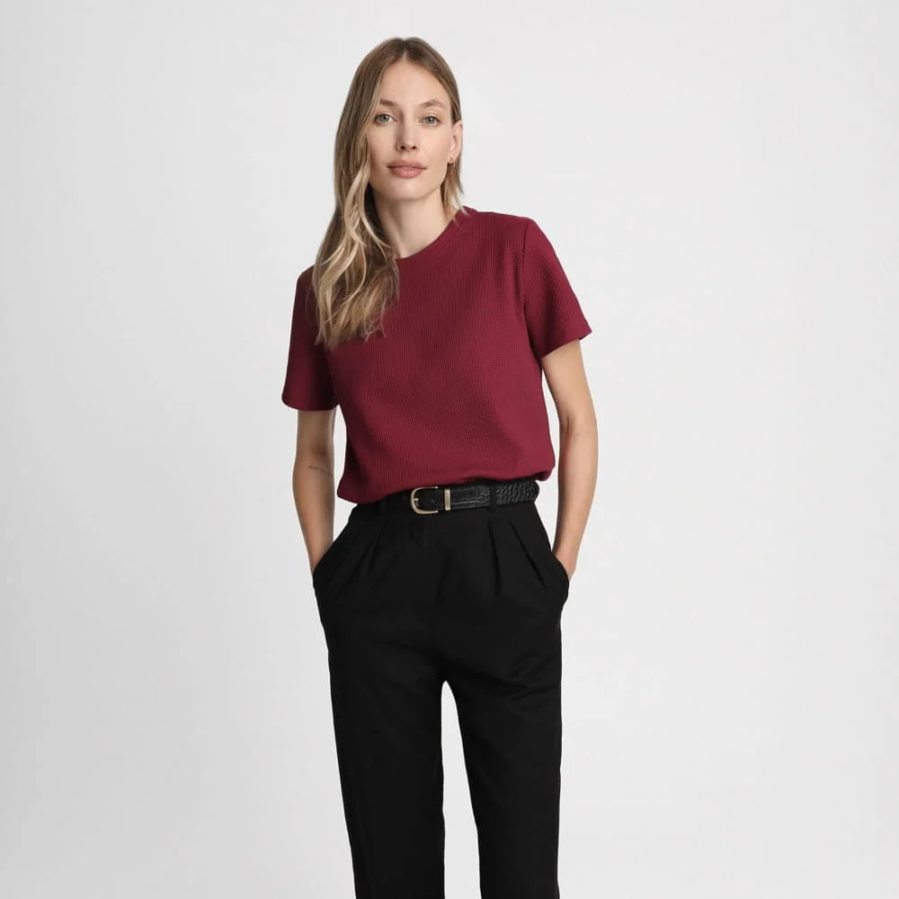 T-shirt Miss Dapper Wine Red - Image 8