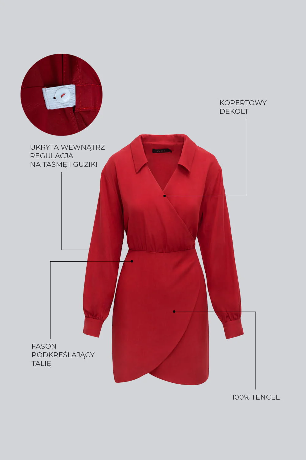 Sukienka Miss Allure Red - Image 10
