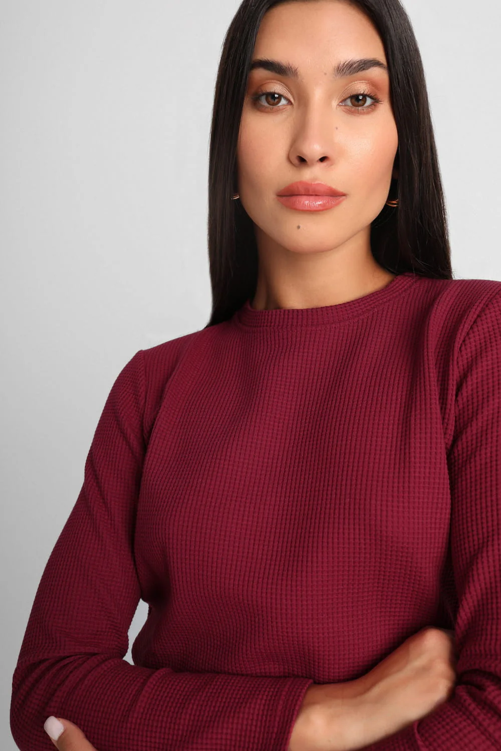 Longsleeve Miss Dapper Wine Red - Image 3