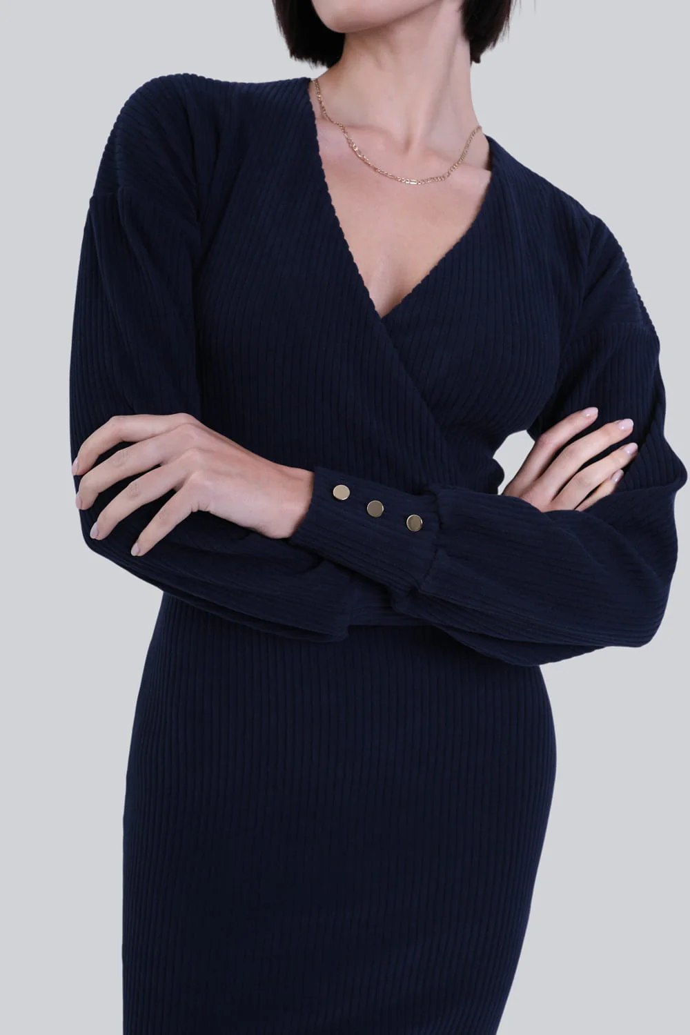 Sukienka Miss Wrap Navy - Image 5