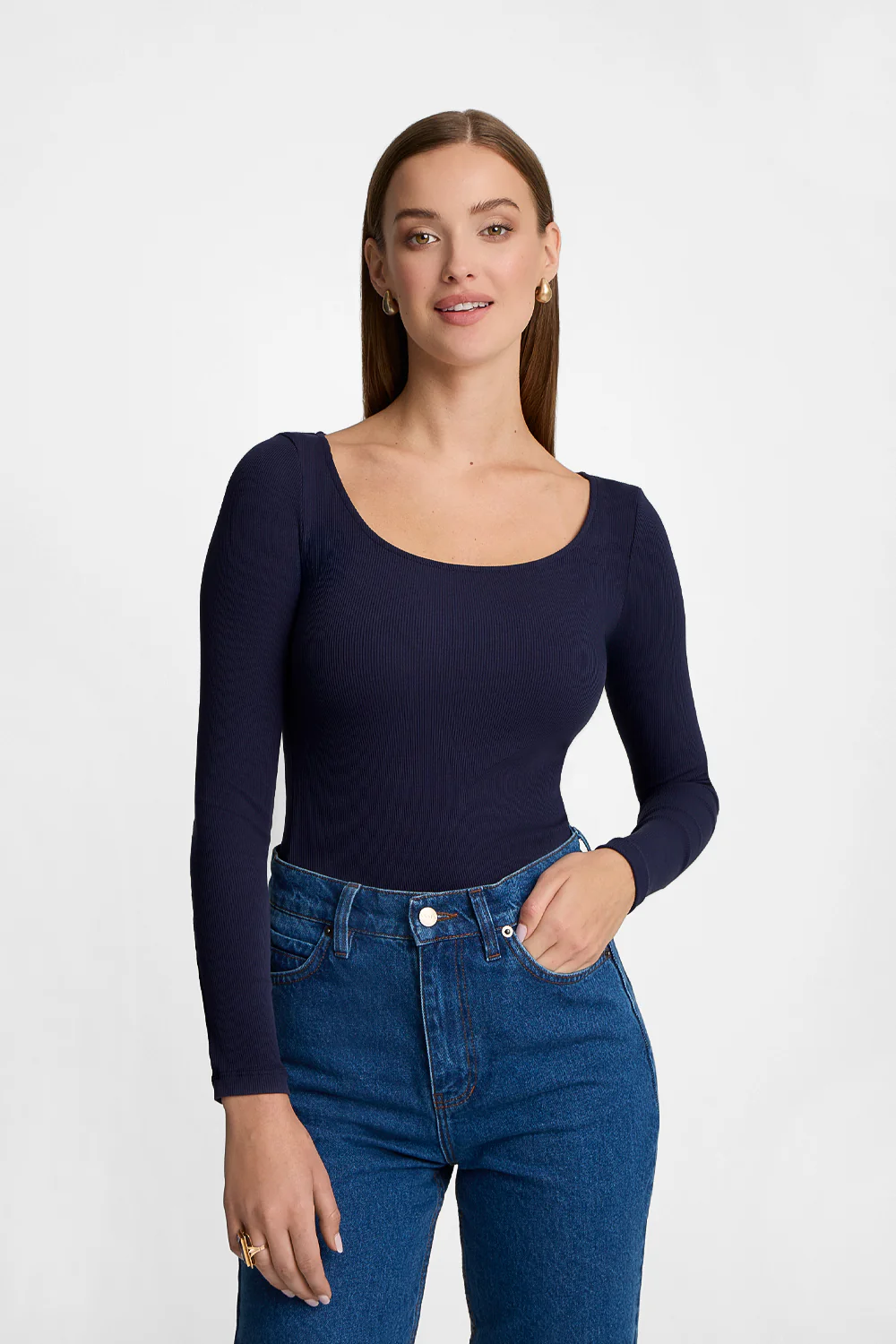 Longsleeve Miss Delicate Navy - Image 3