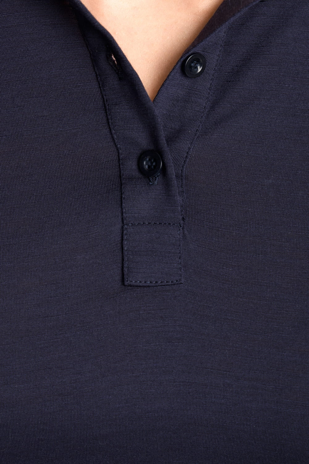 Longsleeve Polo Miss Merino Navy - Image 4