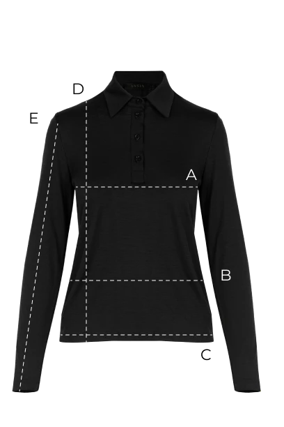 Longsleeve Polo Miss Merino Navy - Image 9