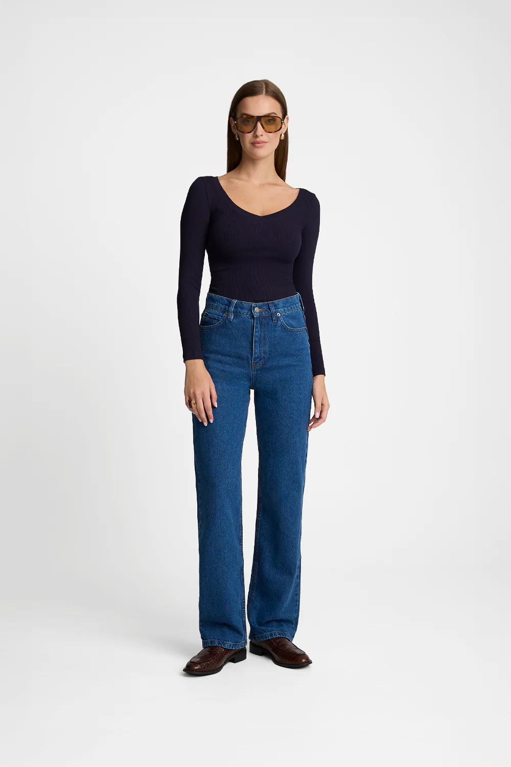 Longsleeve Miss Womanly Navy