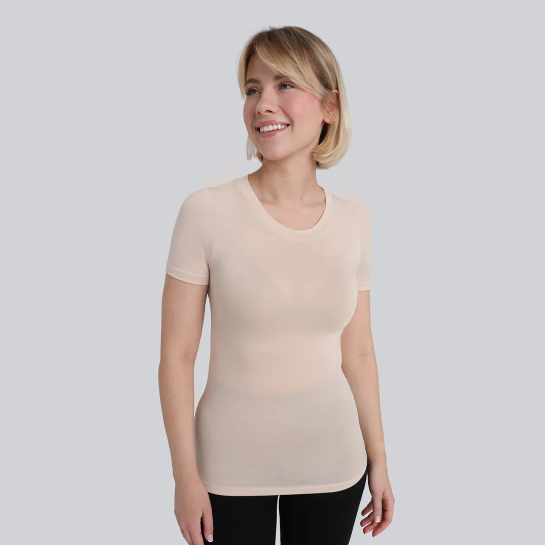 T-shirt Miss invisible C-neck Sand - Image 9