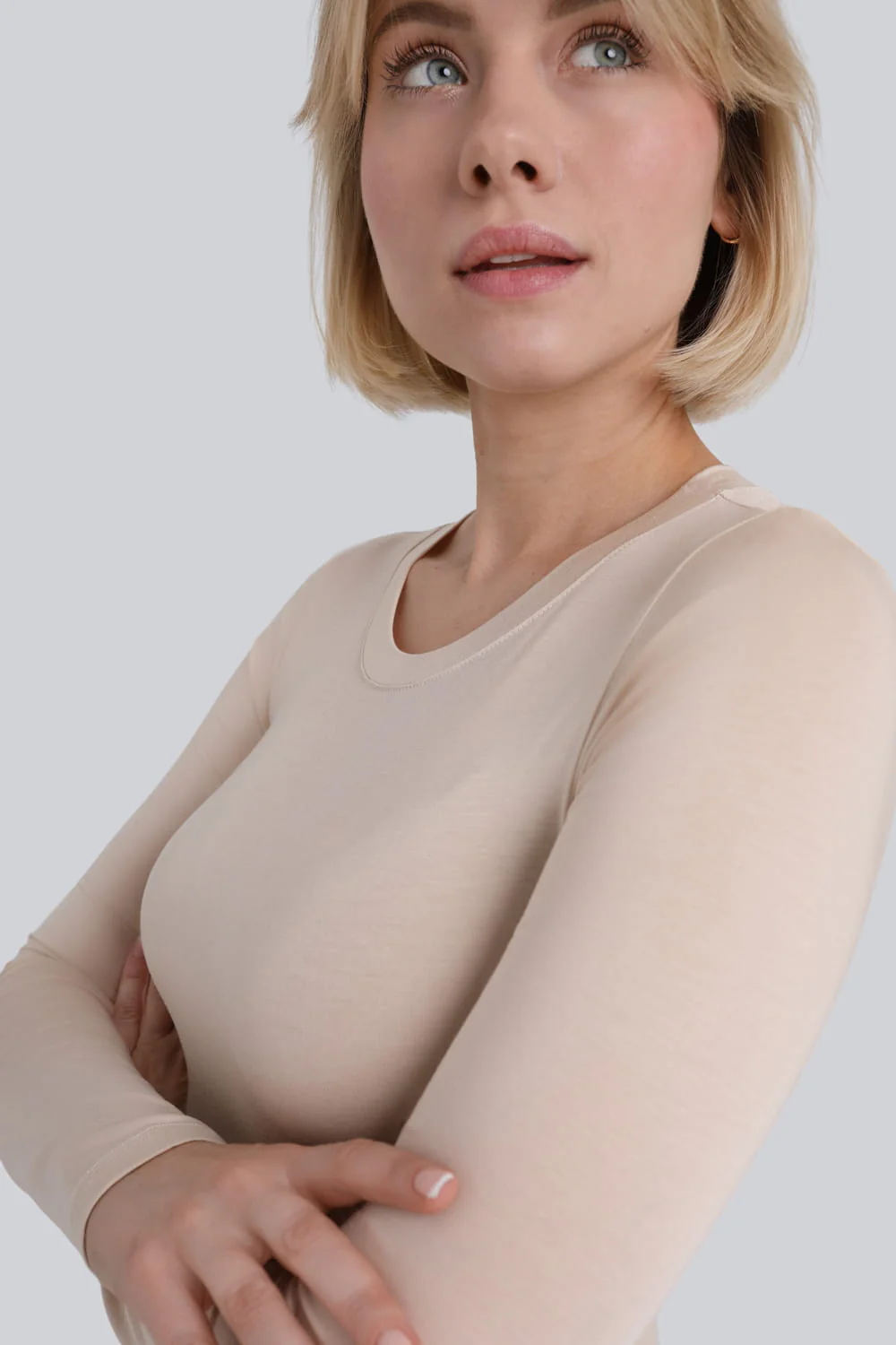 Longsleeve Miss Invisible C-neck Sand - Image 4