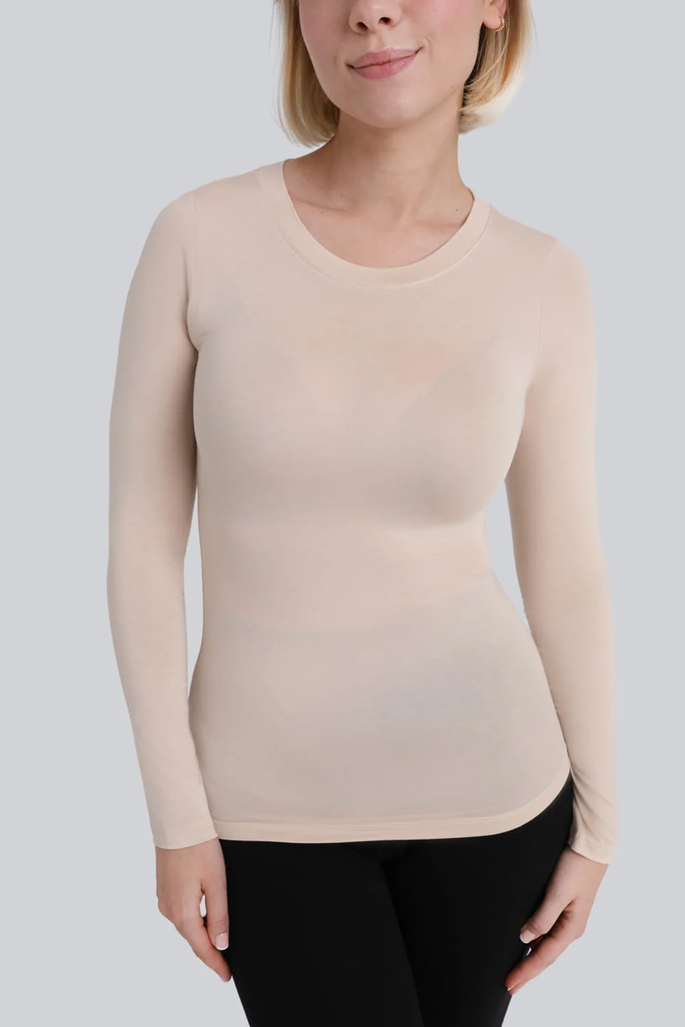 Longsleeve Miss Invisible C-neck Sand - Image 6