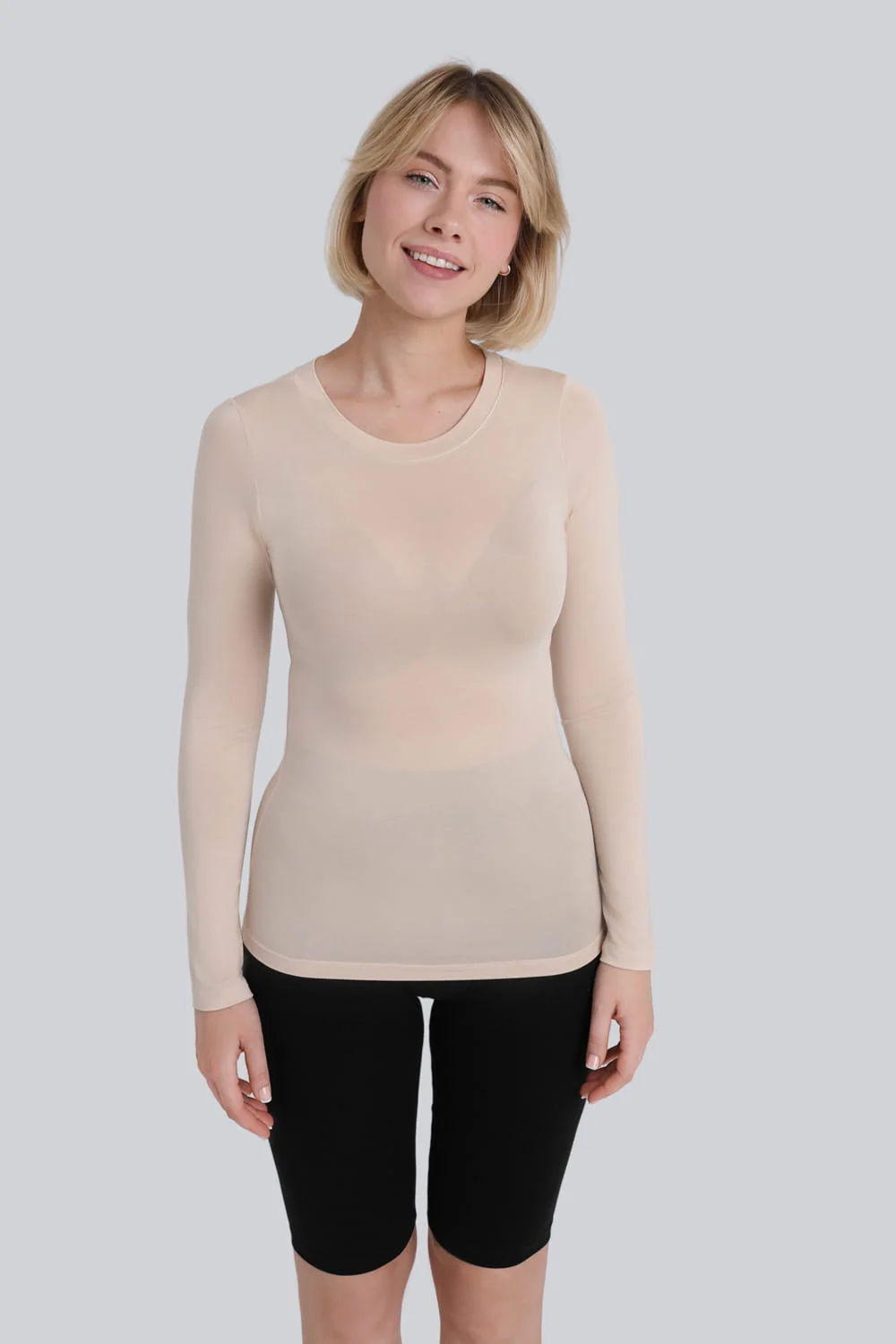 Longsleeve Miss Invisible C-neck Sand - Image 7