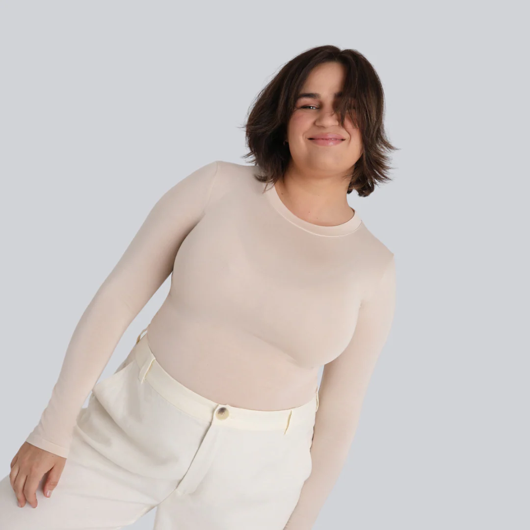 Longsleeve Miss Invisible C-neck Sand - Image 9