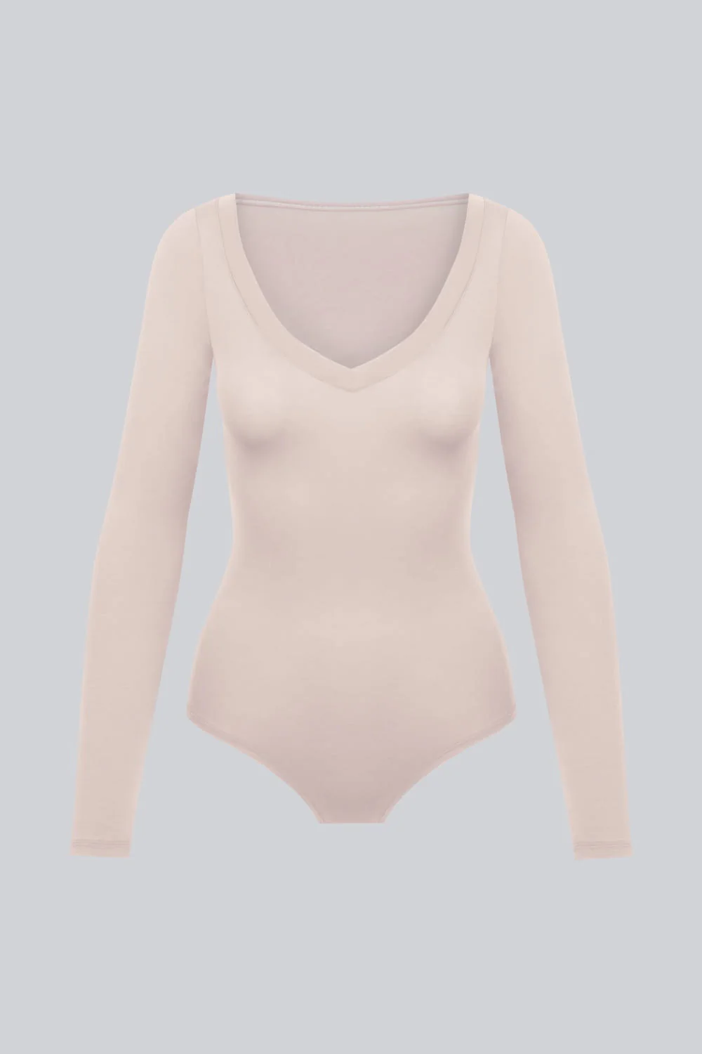 Body Miss Invisible Longsleeve V-neck Sand - Image 2