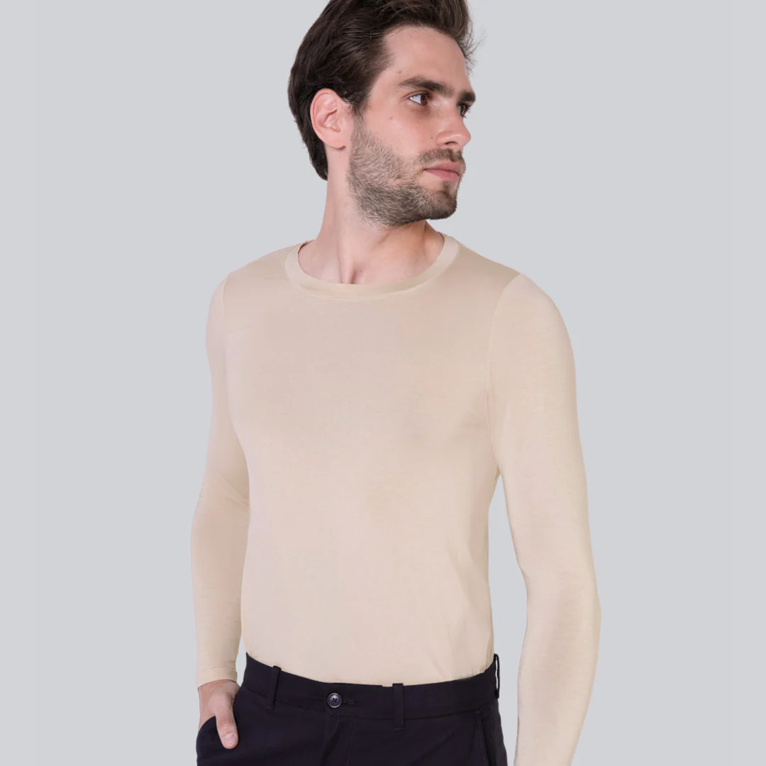 Longsleeve Mr Invisible C-neck Sand - Image 7