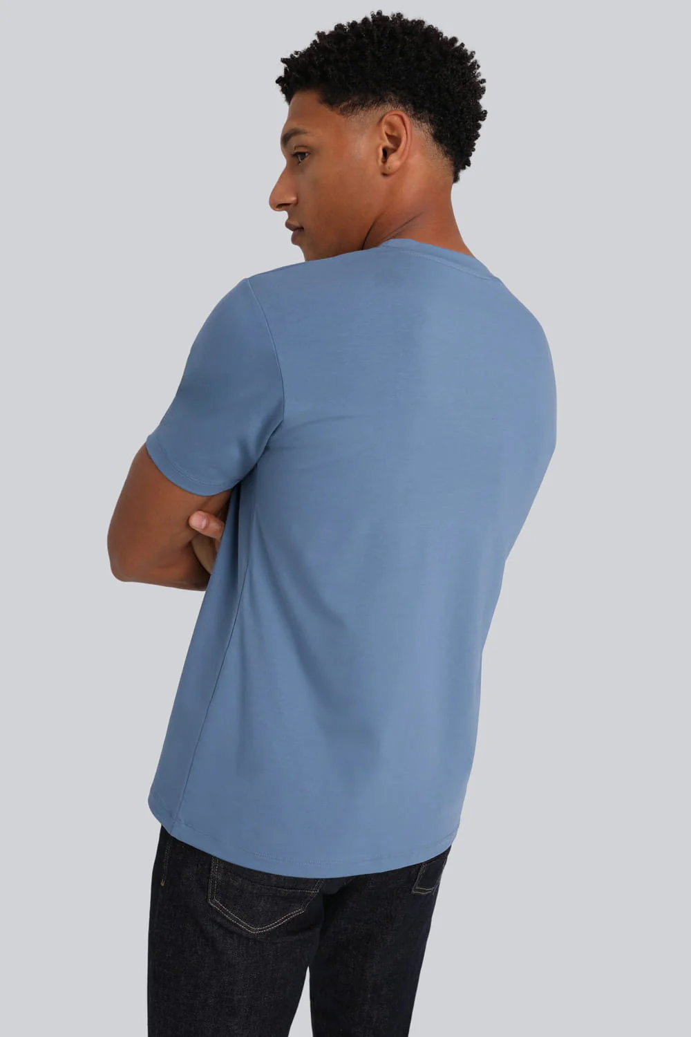 T-shirt Mr Classic Silver Blue - Image 4