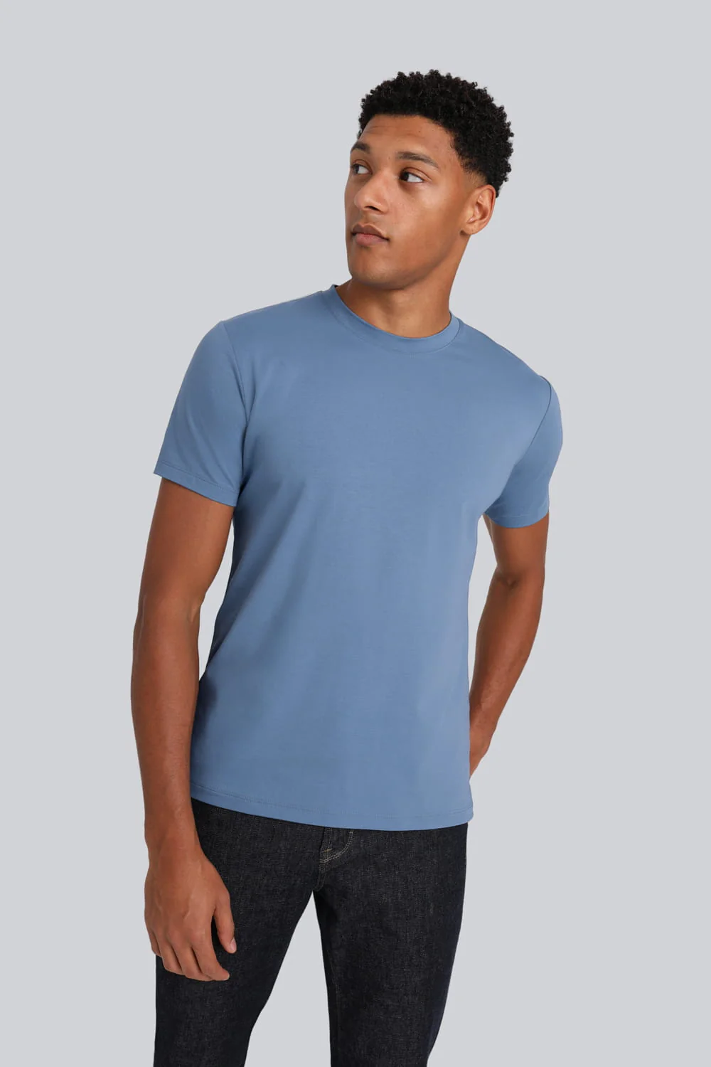 T-shirt Mr Classic Silver Blue - Image 5