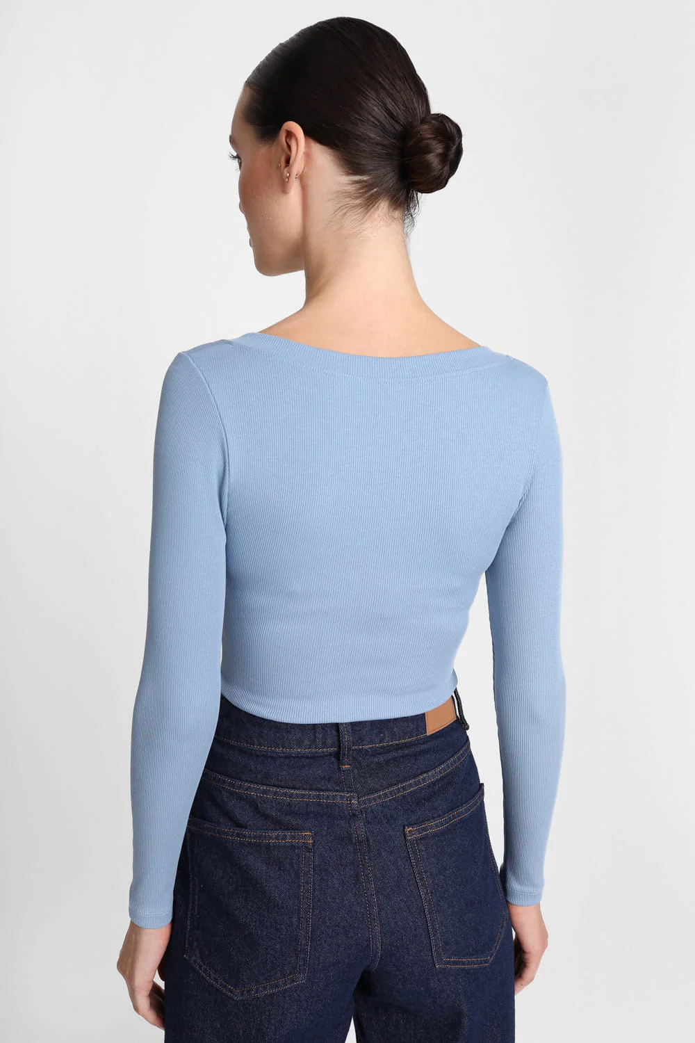 Longsleeve Miss Womanly Silver Blue - Image 4