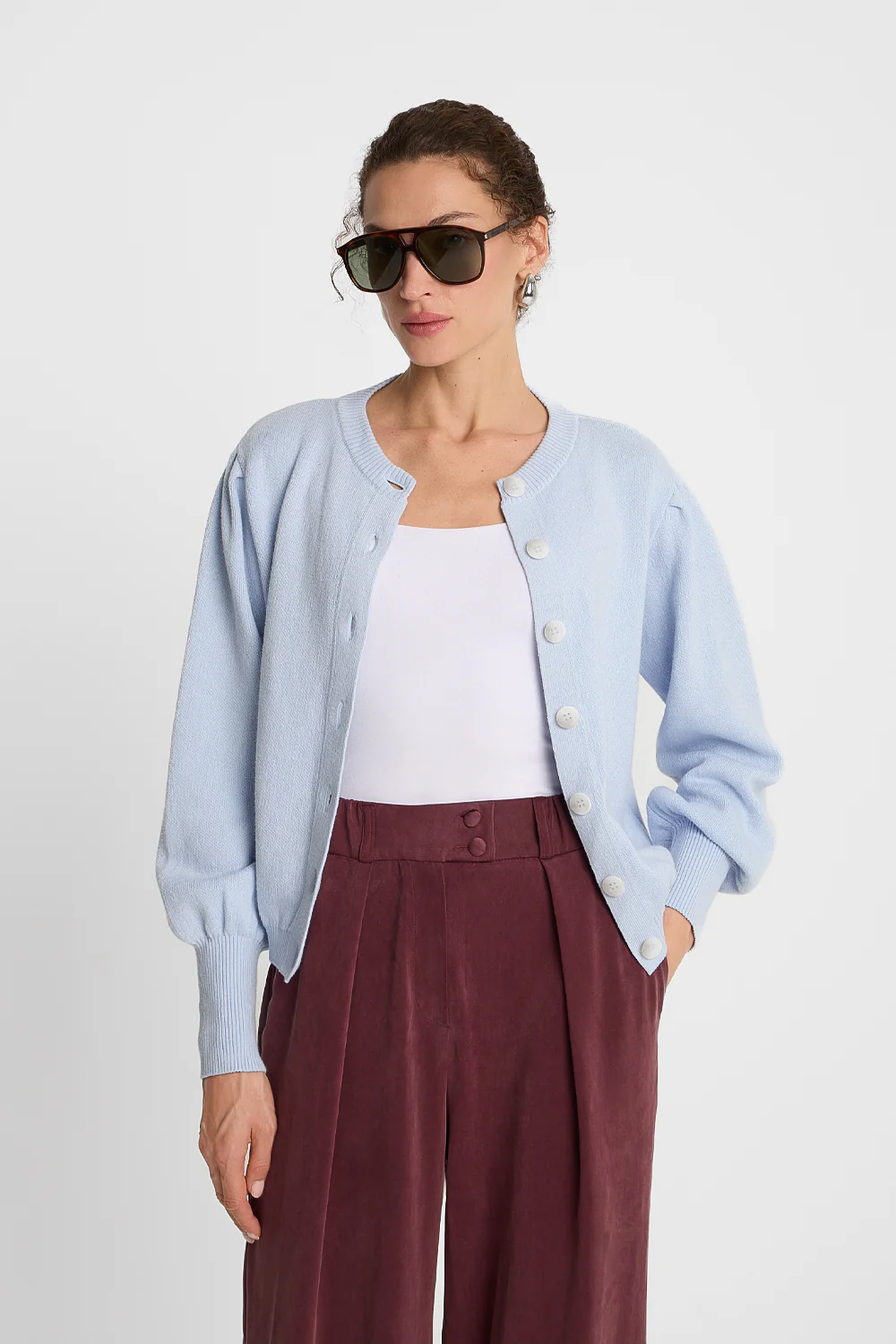 Kardigan Miss Chic Light Blue - Image 3
