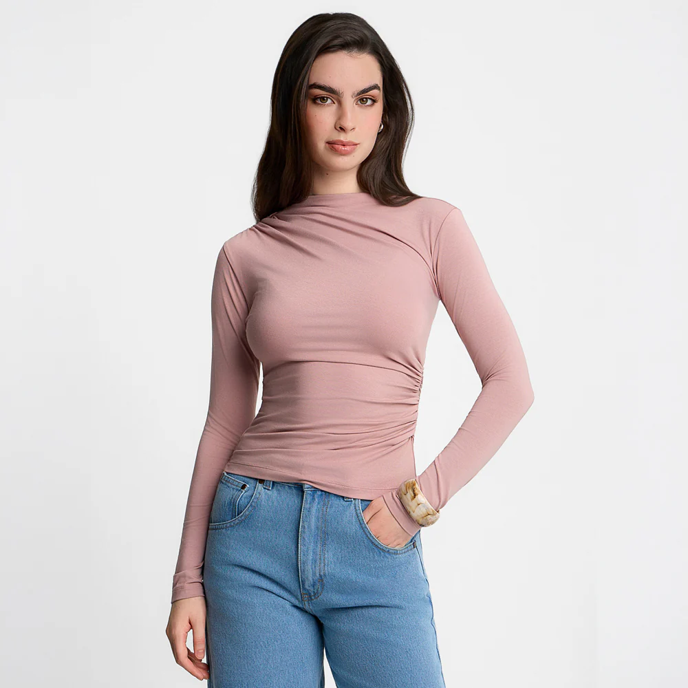 Longsleeve Miss Sculptural Dusty Pink - Image 7