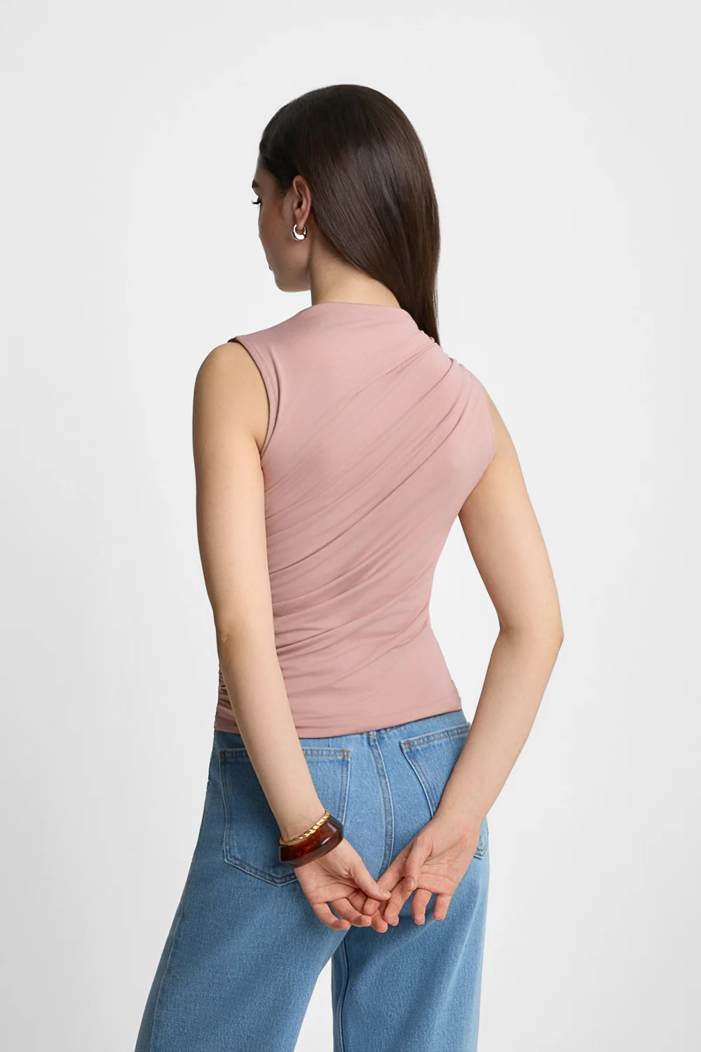 Top Miss Sculptural Dusty Pink - Image 5
