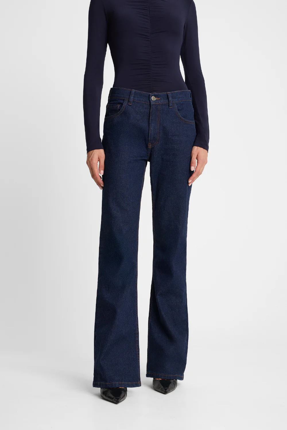Jeansy Miss Flare Dark Navy - Image 3