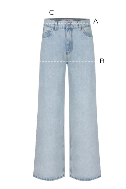 Jeansy Miss Wide Light Blue - Image 8