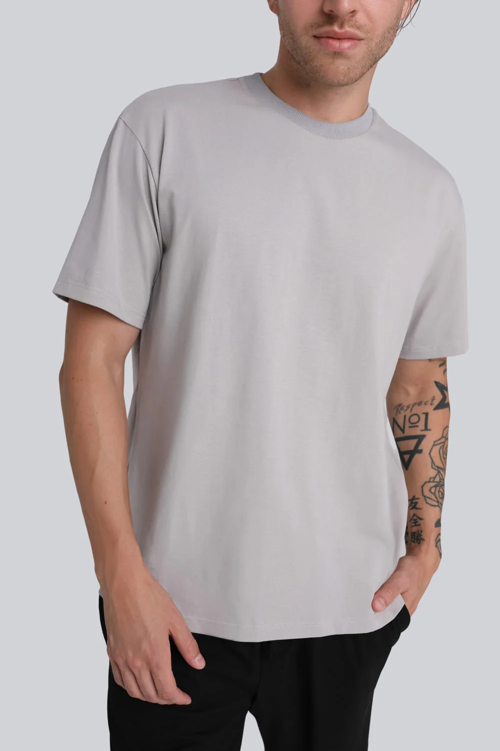 T-shirt Mr Mighty Silver Grey - Image 3