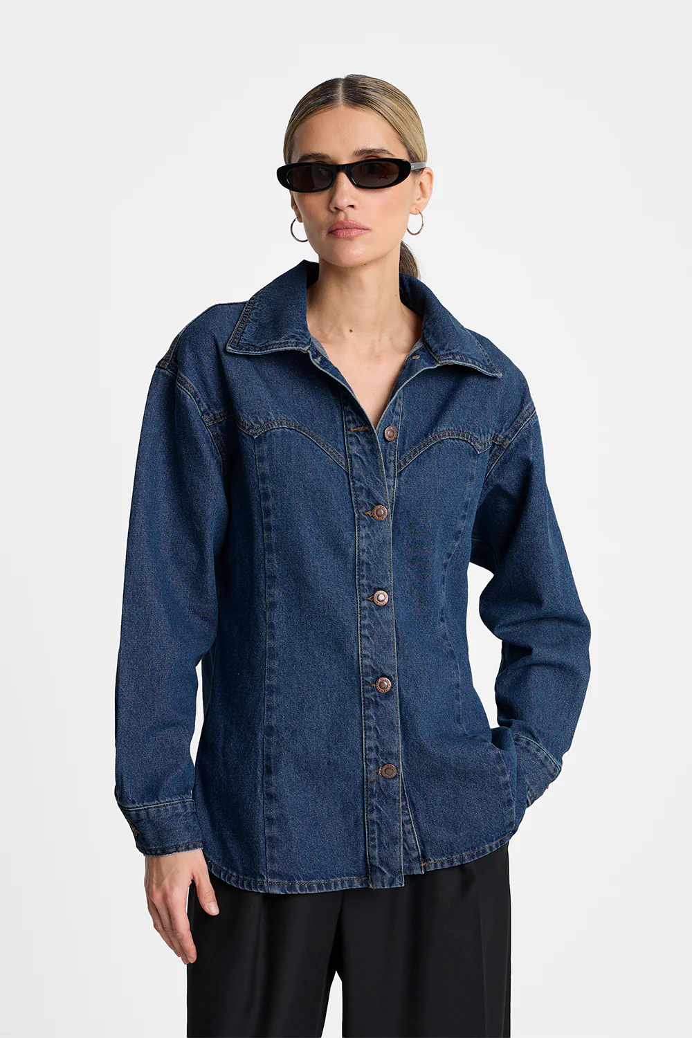 Koszula Miss West Dark Blue - Image 3