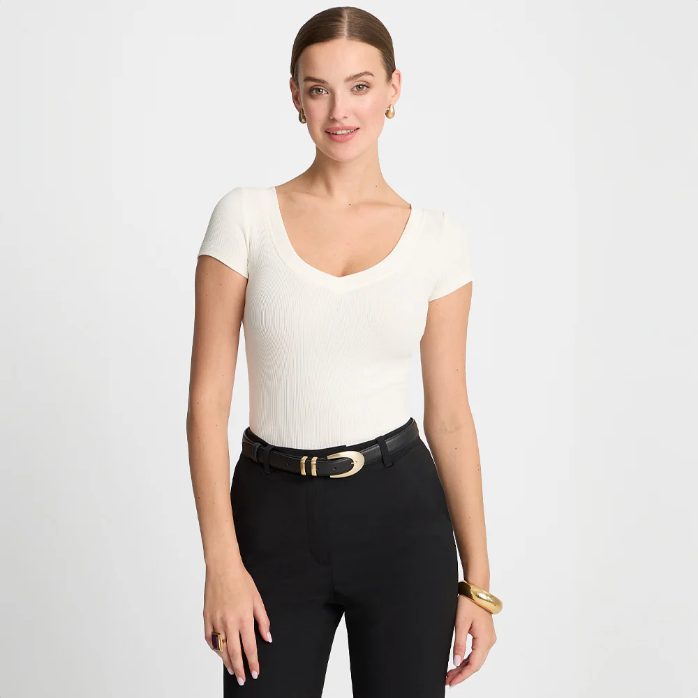 T-shirt Miss Womanly Off White - Image 9