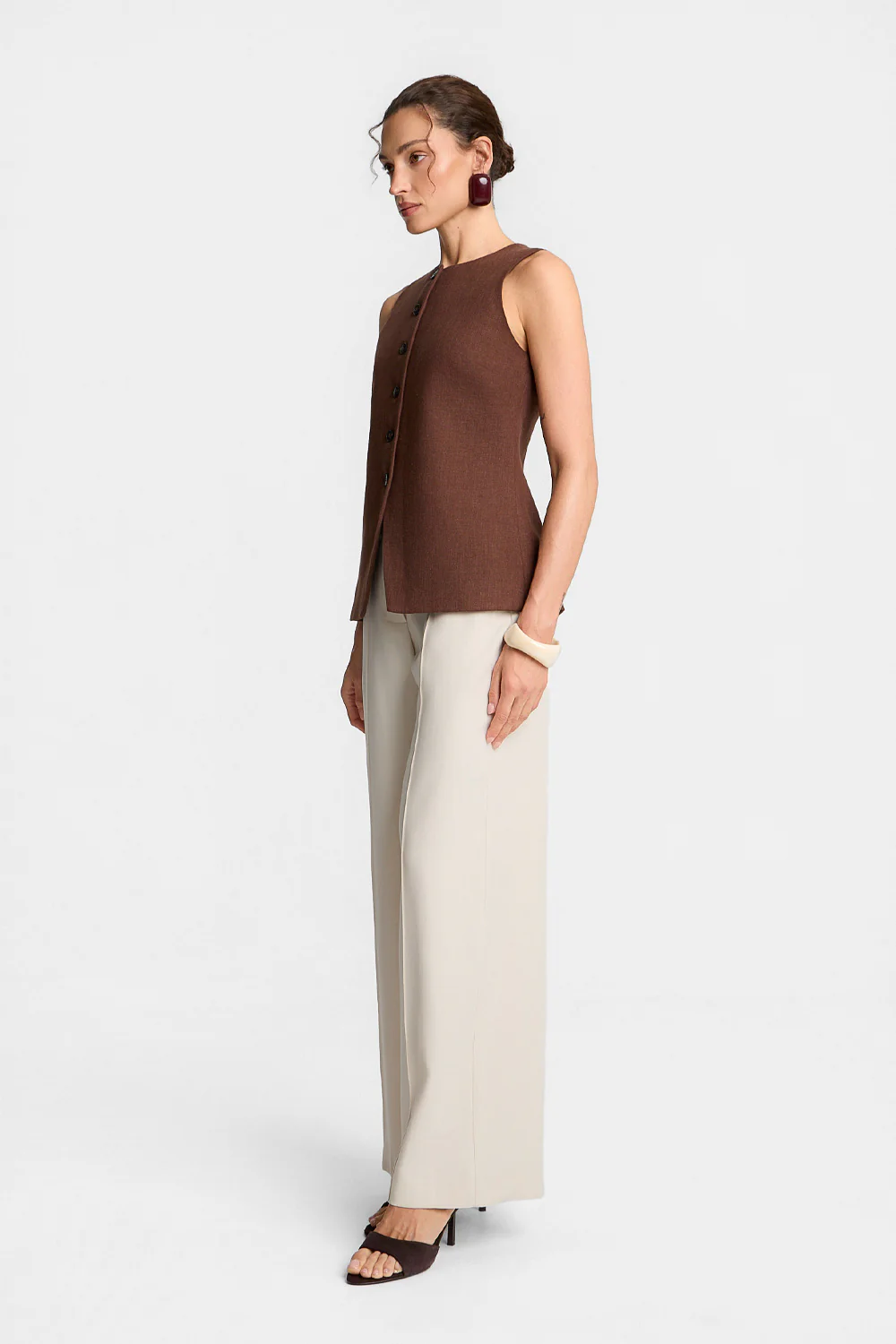 Spodnie Miss Etoile Creme - Image 4