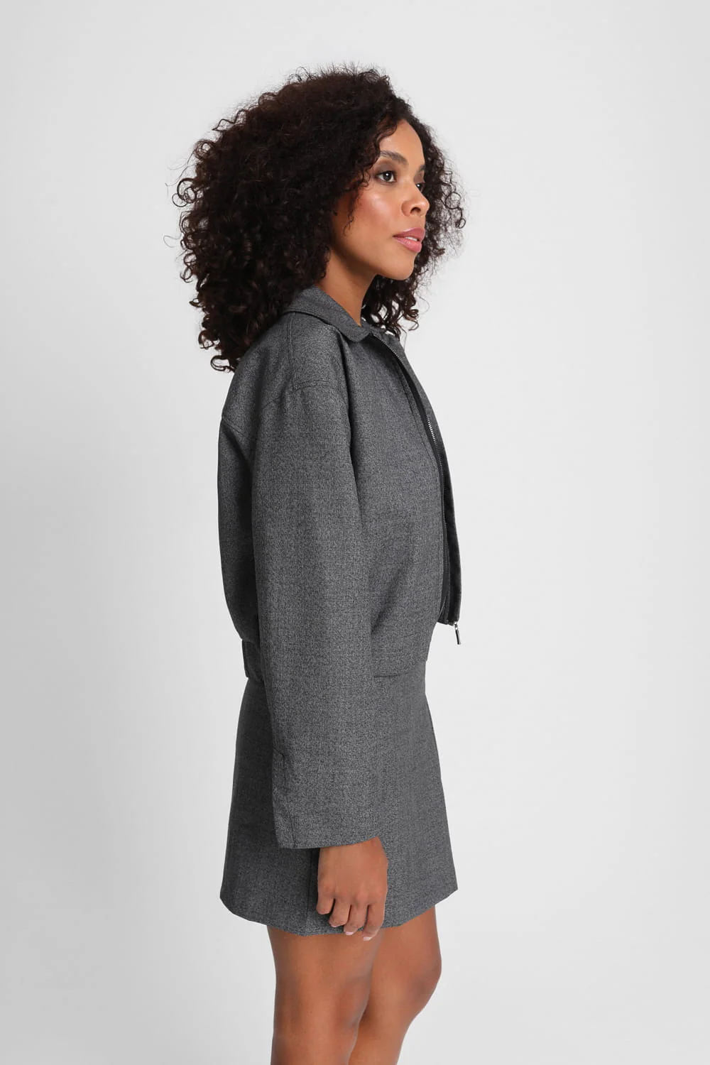 Kurtka Miss Modern Melange Black - Image 3
