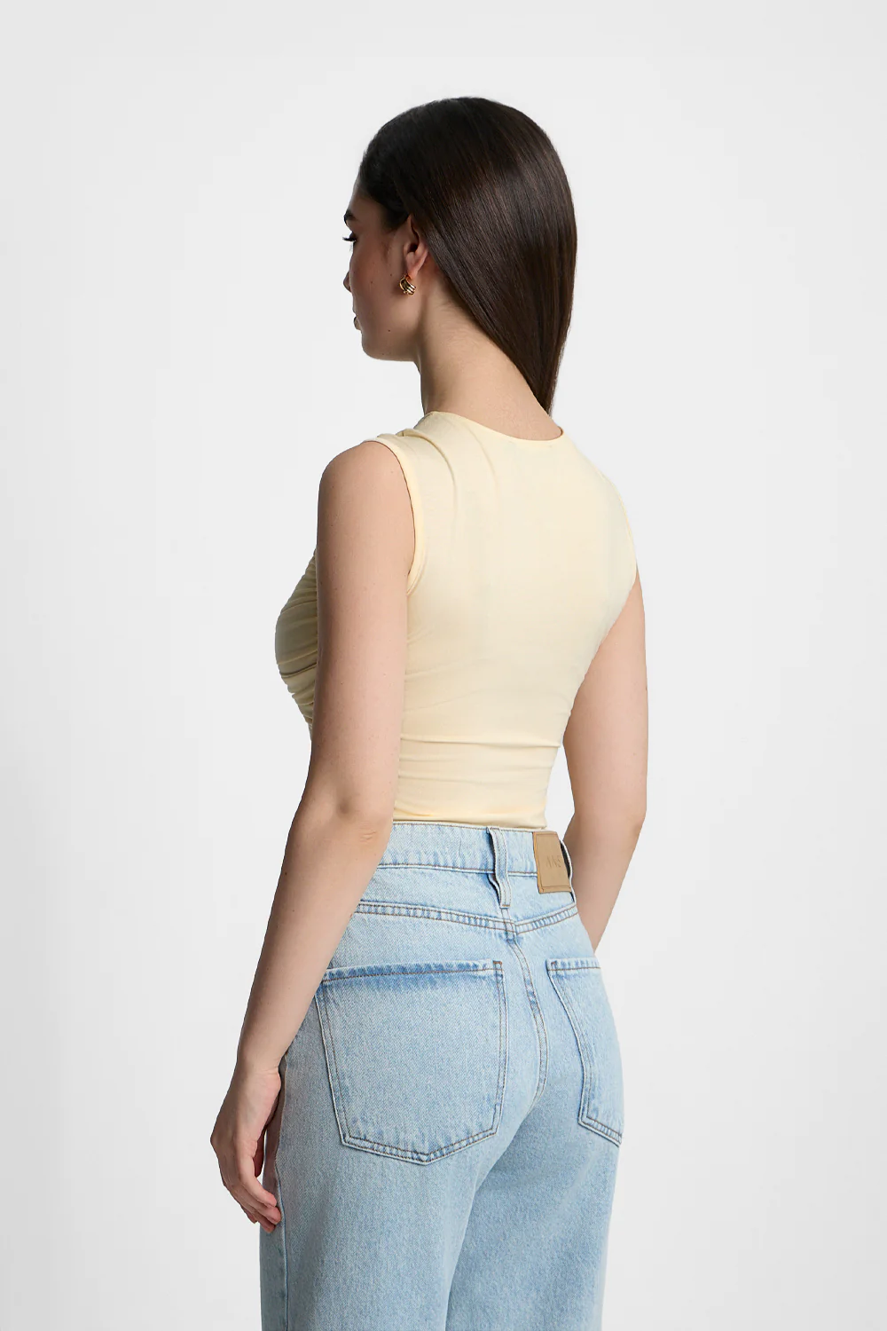 Top Miss Draped Butter Yellow - Image 6