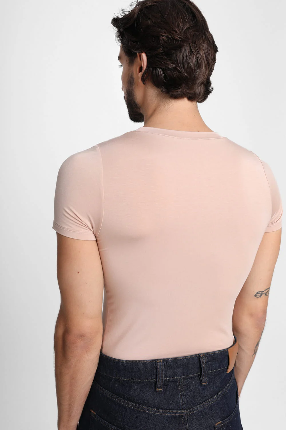 T-shirt Mr Invisible C-neck Cappuccino - Image 5