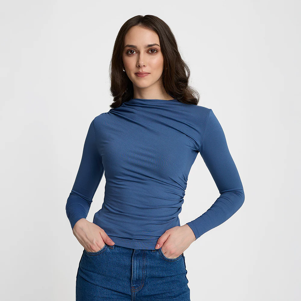 Longsleeve Miss Sculptural Vintage Blue - Image 8