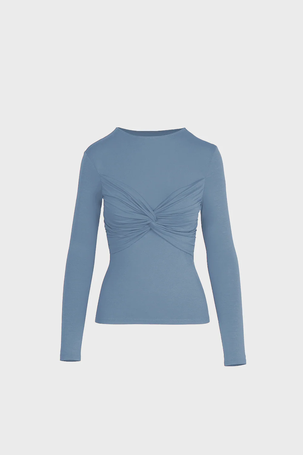 Longsleeve Miss Draped Silver Blue - Image 2