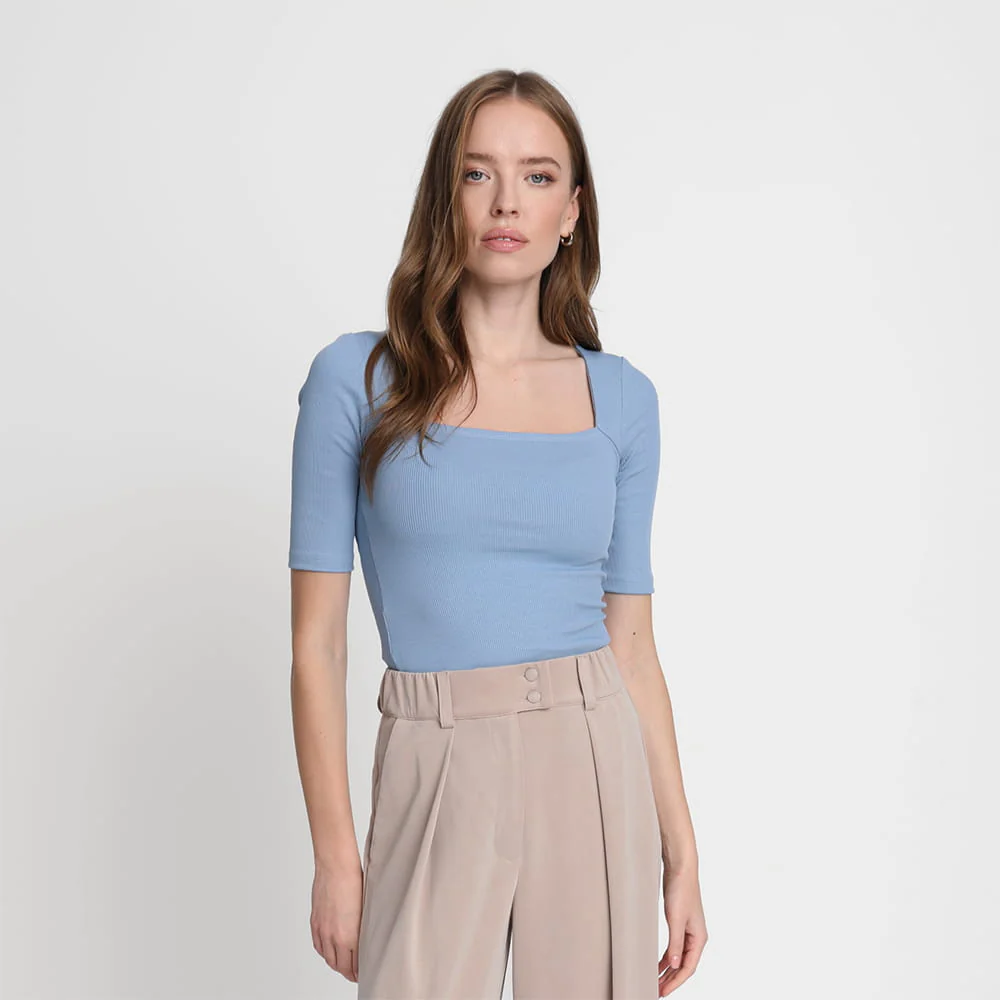 T-shirt Miss Caro Silver Blue - Image 5