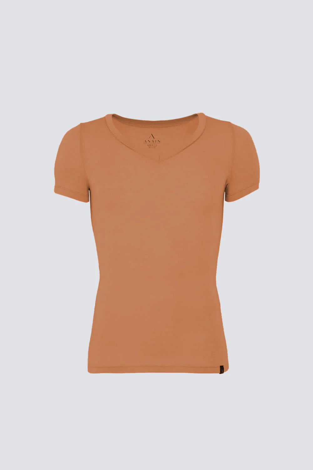 T-shirt Mr Invisible V-neck Caramel - Image 2