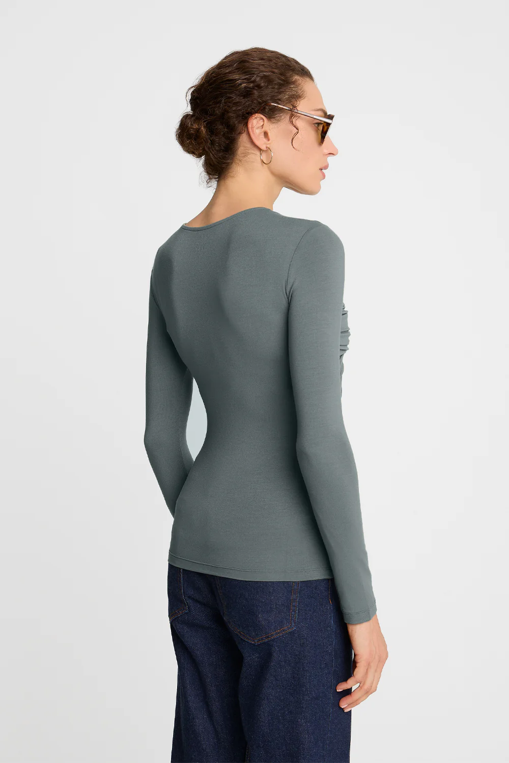 Longsleeve Miss Draped Olive - Image 7