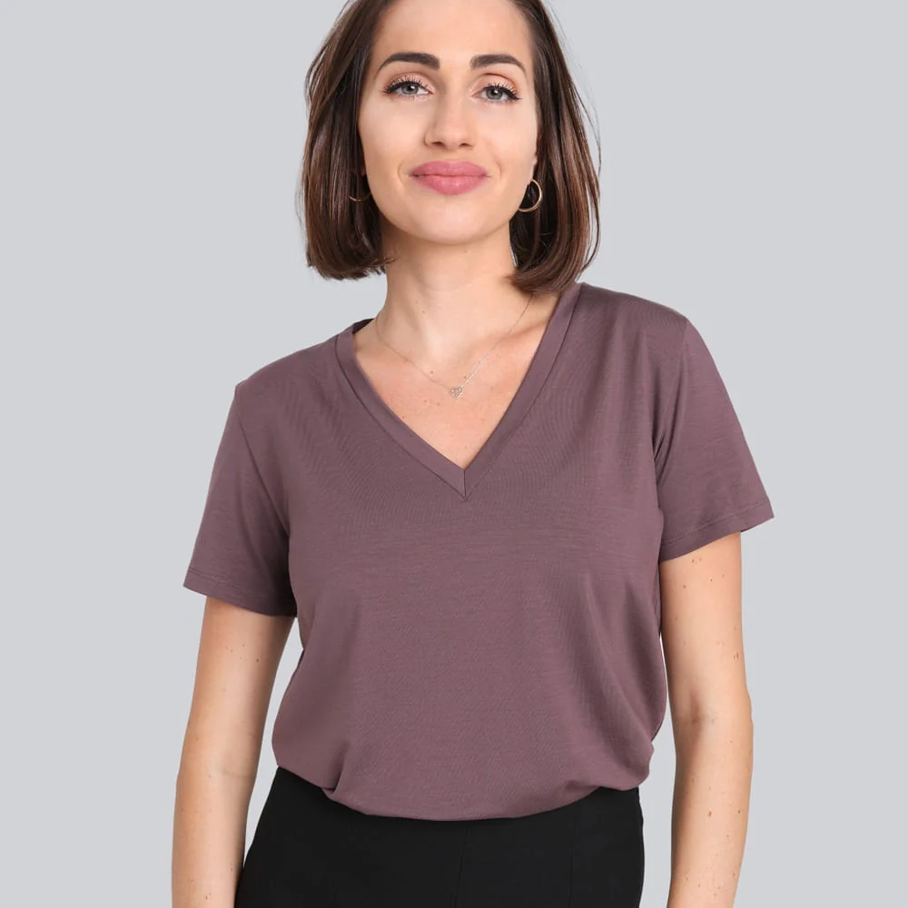 T-shirt Miss Classic Plum - Image 5