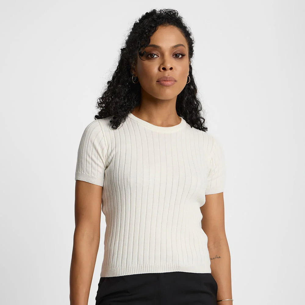 T-shirt Miss Quiet Off White - Image 9