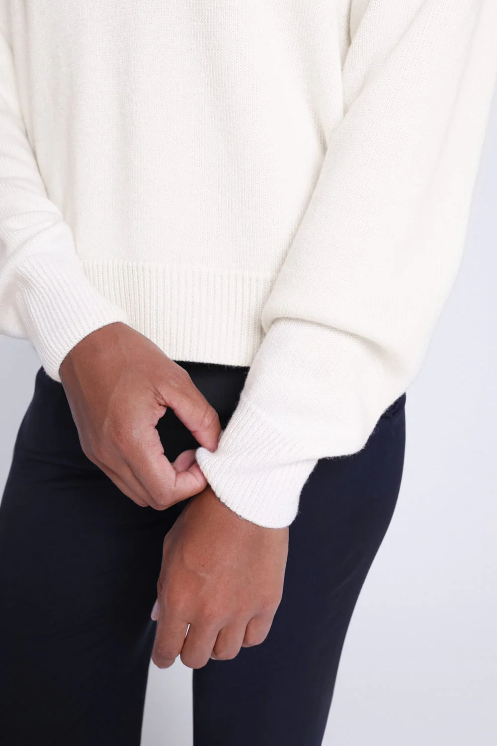 Sweter Miss Effortless Off White - Image 3