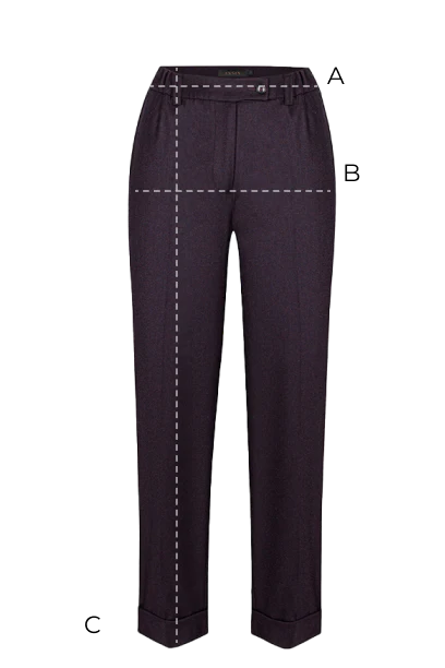 Spodnie Miss Heritage Melange Plum - Image 10