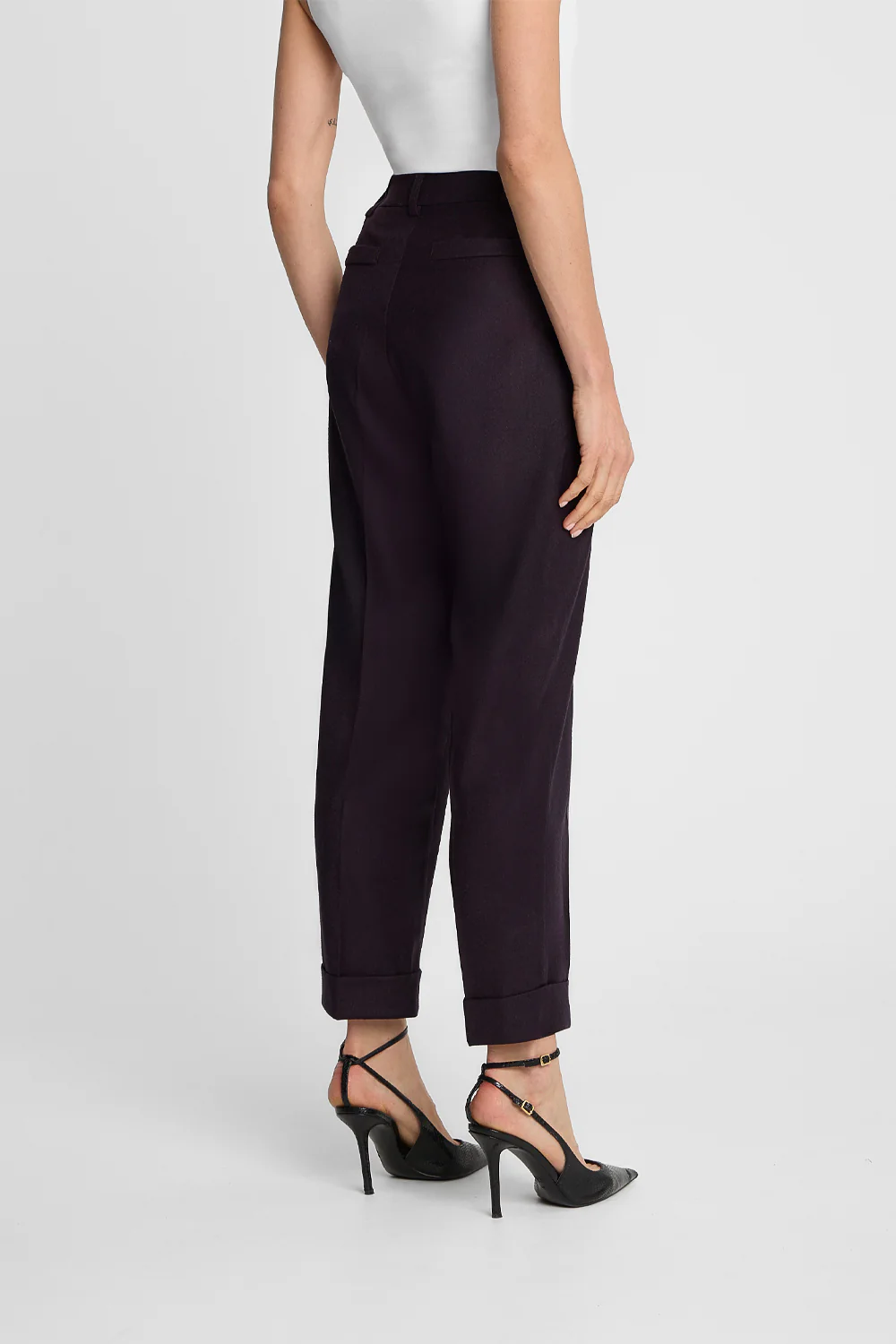 Spodnie Miss Heritage Melange Plum - Image 7