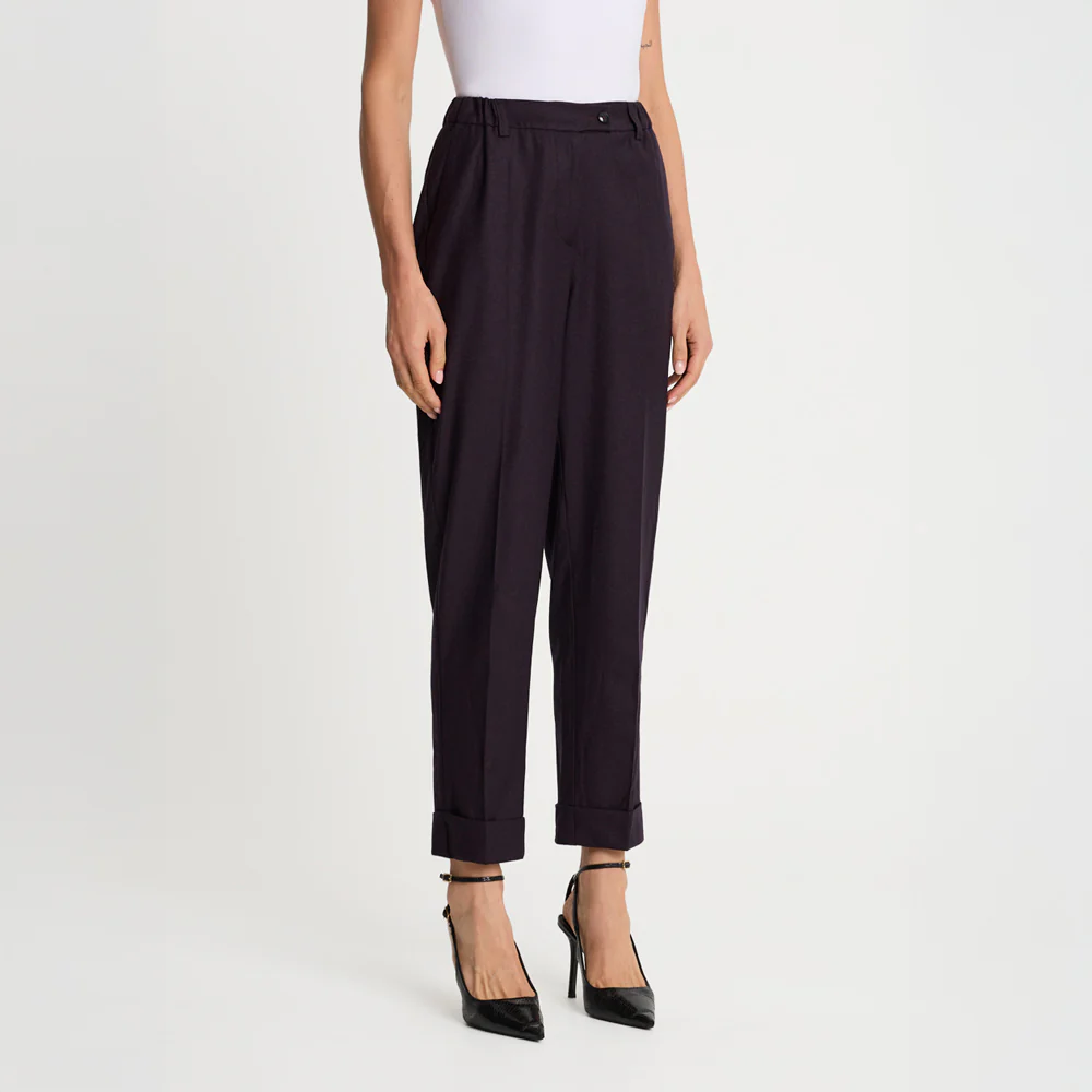 Spodnie Miss Heritage Melange Plum - Image 9
